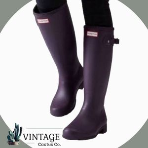 Hunter Original Tall Rain! - Aubergine